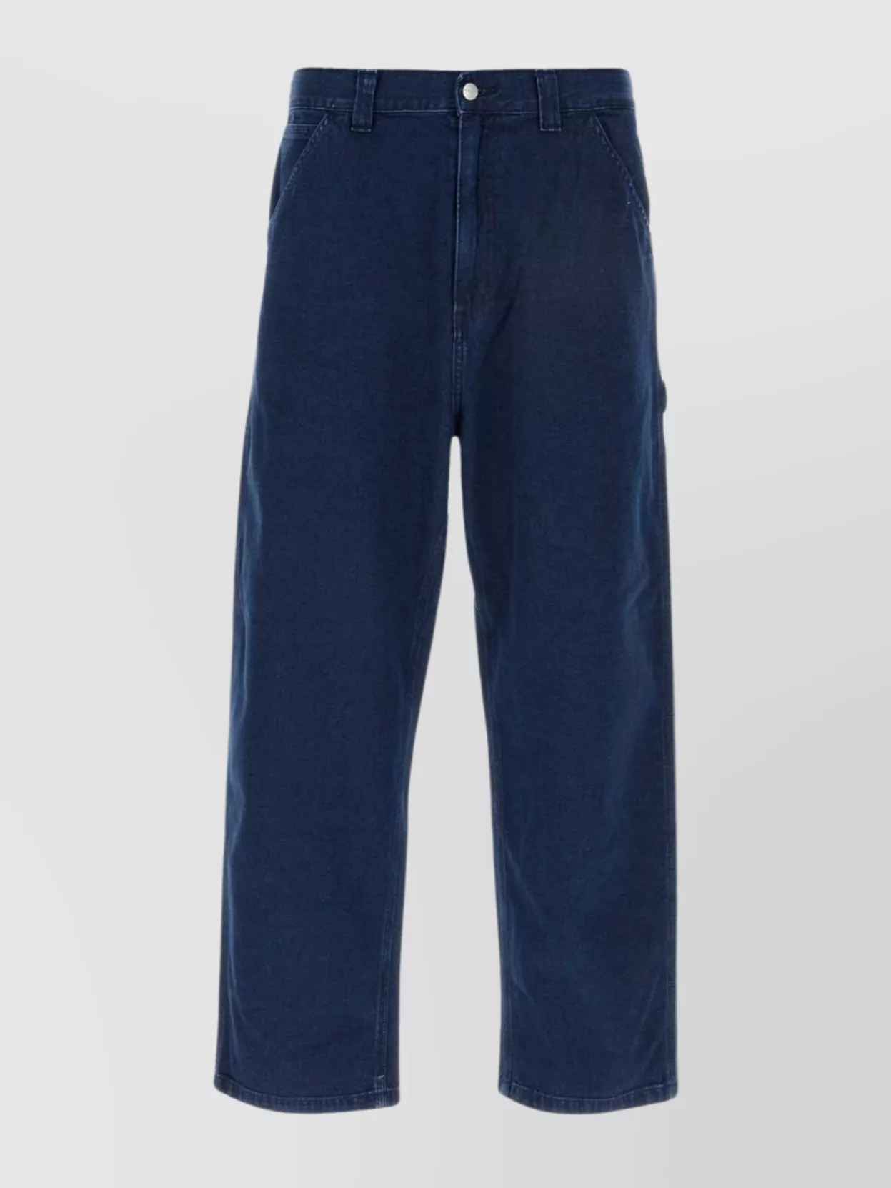 Carhartt Wide Leg Cargo Trousers With Belt Loops In Blue