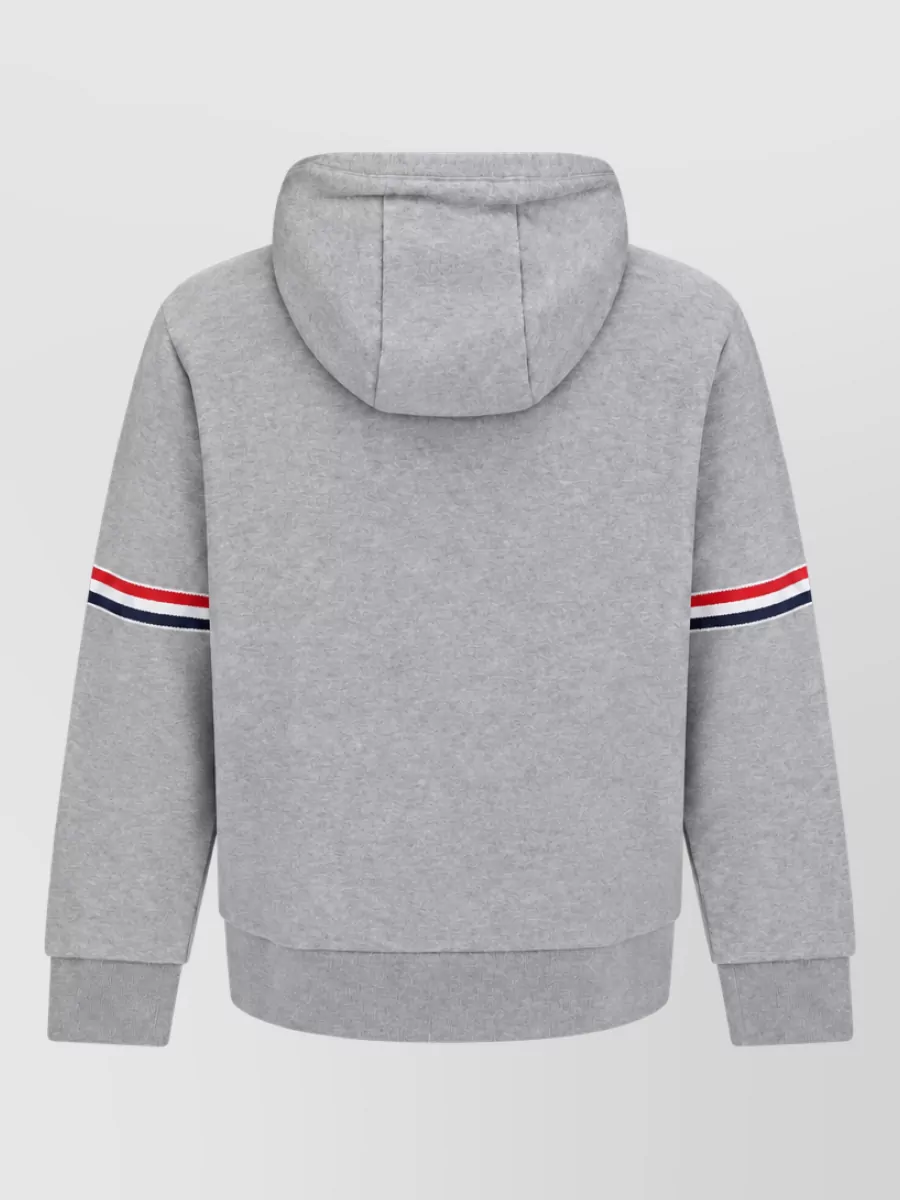 Thom Browne Cotton Zip Up Hoodie