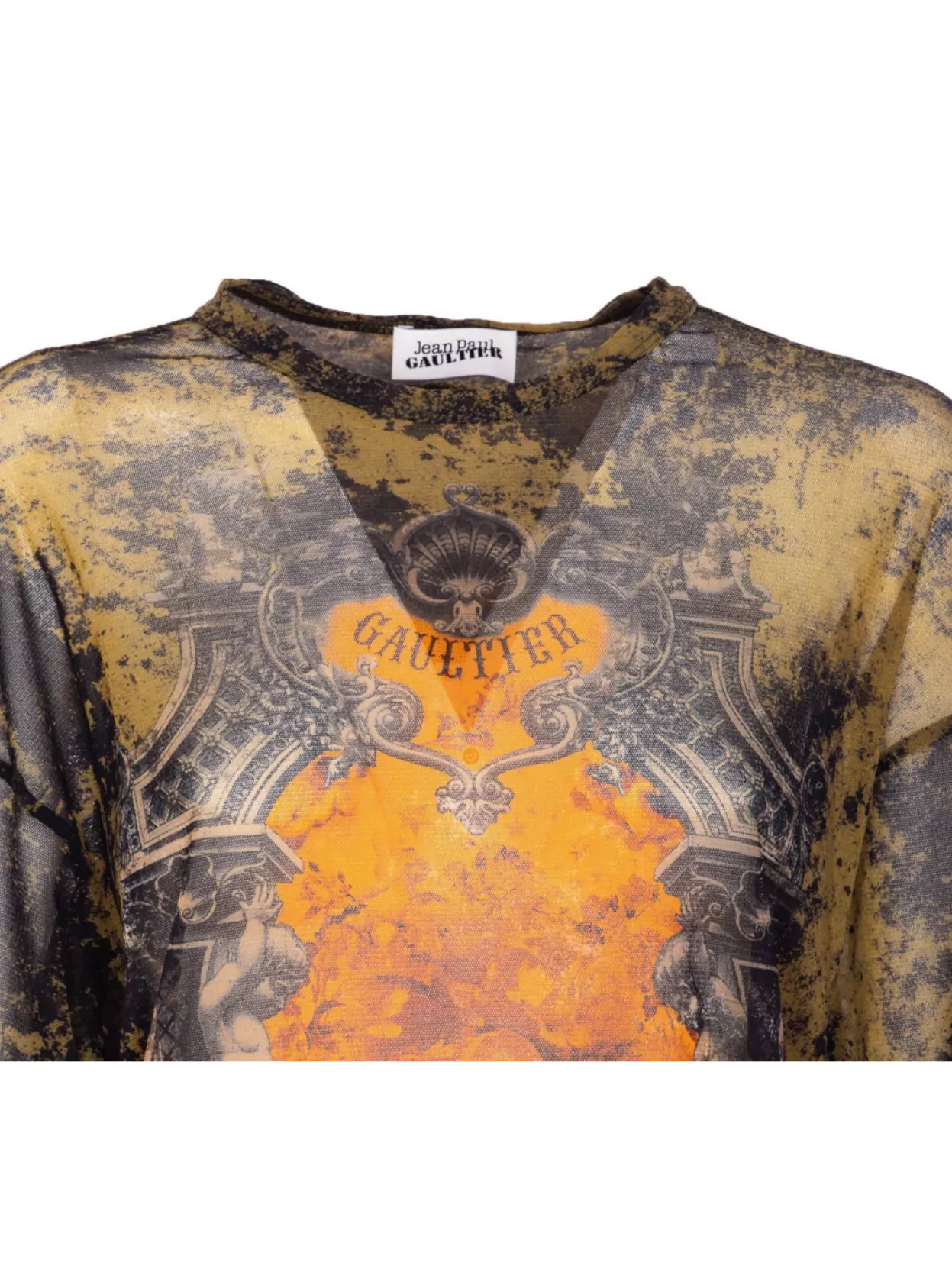 Jean Paul Gaultier Medaillon Graphic Print Crewneck Knitwear