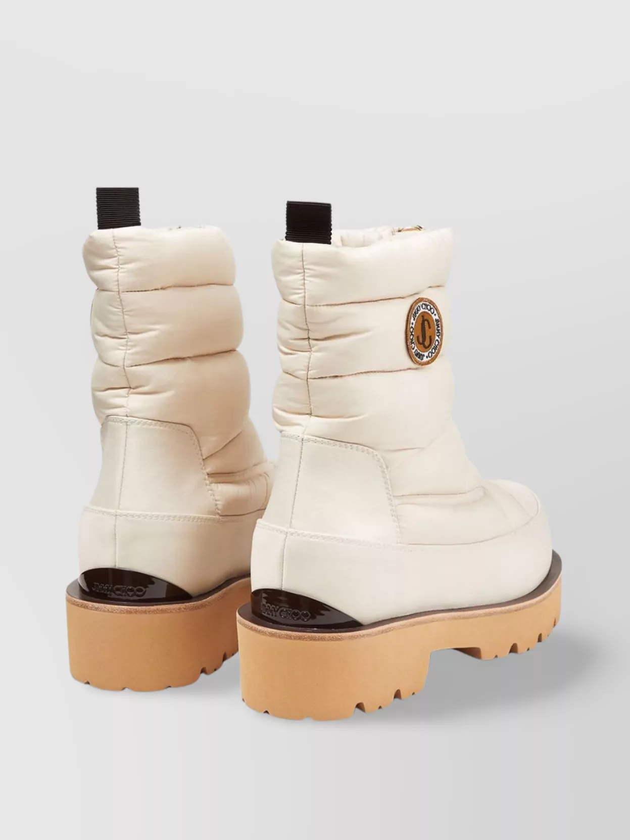 Jimmy Choo Chunky Sole Padded Round Toe Boots