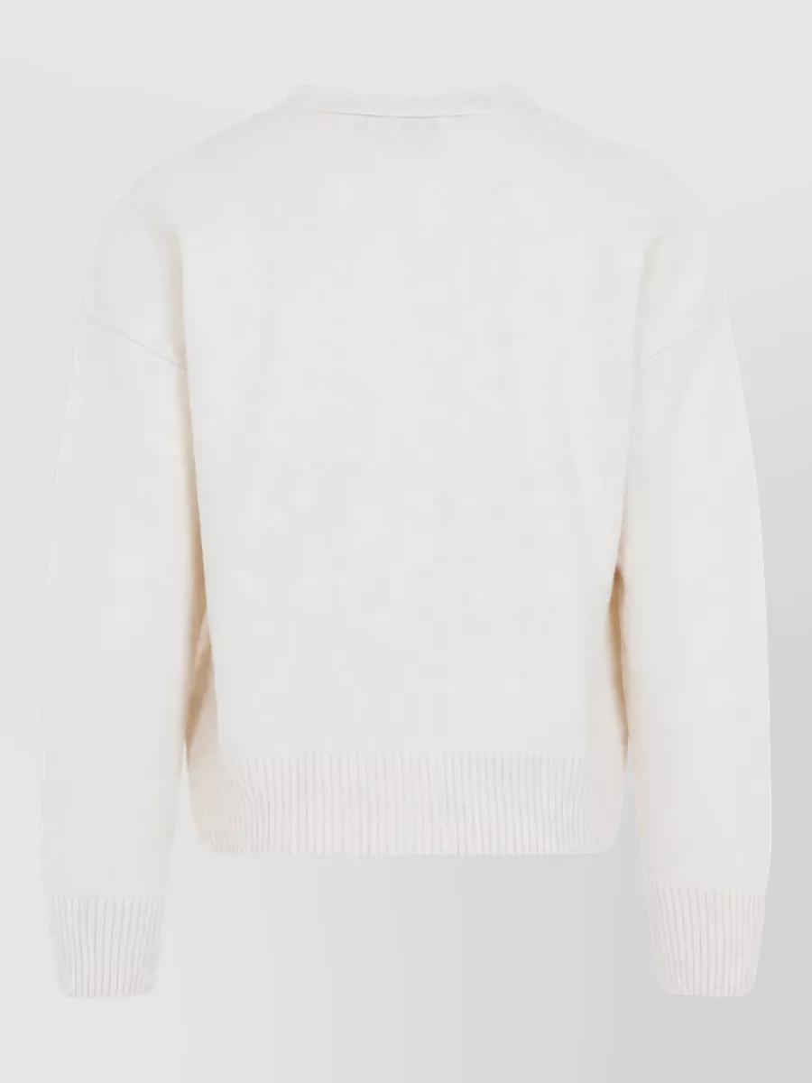 Ami Paris Cashmere Wool Cardigan