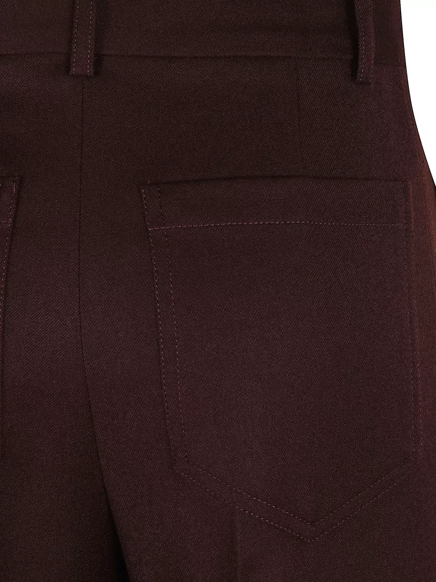 Victoria Beckham Wool Straight-Leg Trousers