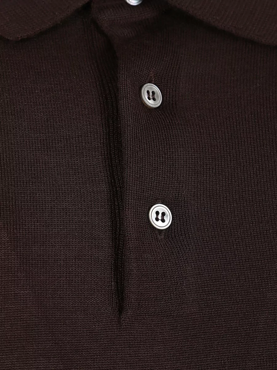 Lardini Virgin Wool Polo Sweater