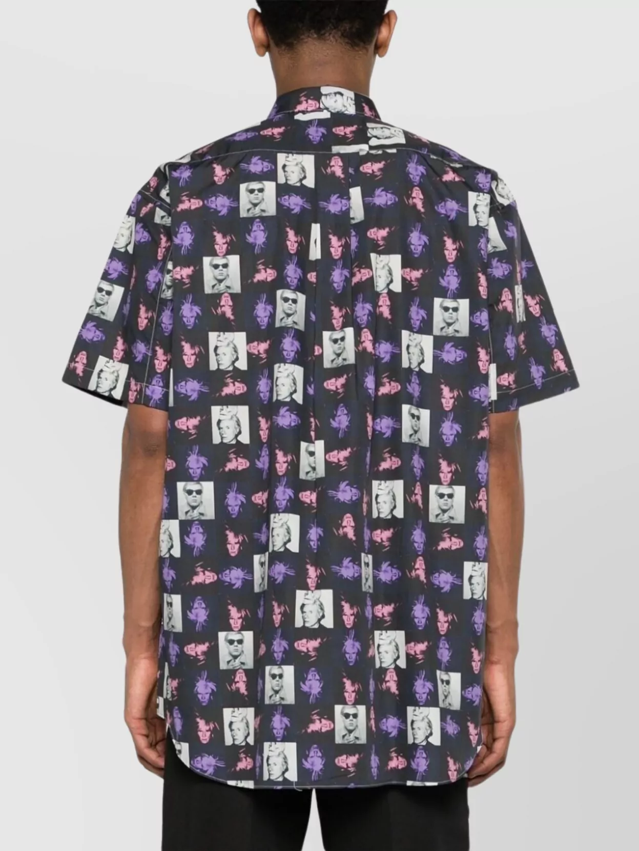 Comme Des Garçons Short Sleeve Graphic Print Button-Down Shirt