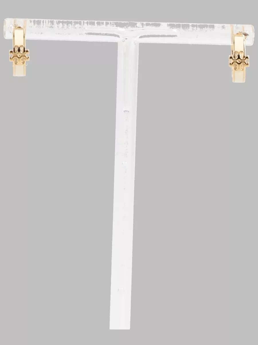 Tory Burch Enamel Hoop Earrings