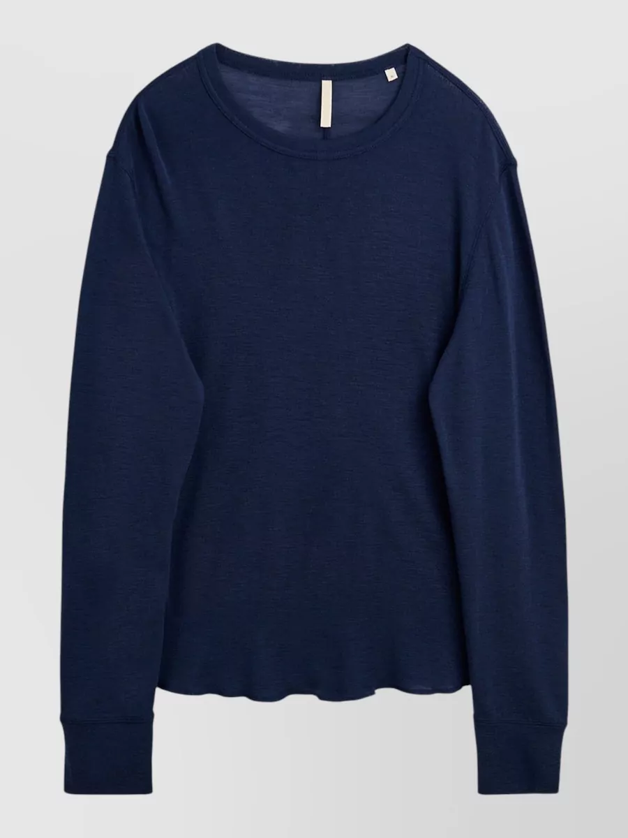 Sunflower wool long-sleeve t-shirt