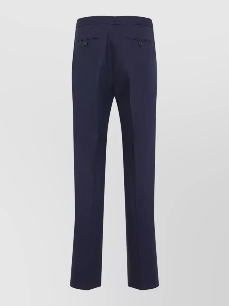 Zegna linen pleated straight-leg trousers