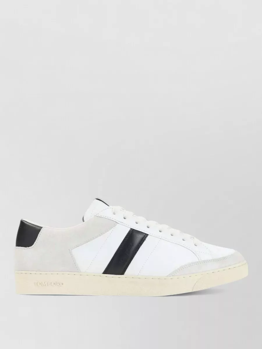 Tom Ford leather striped low-top sneakers