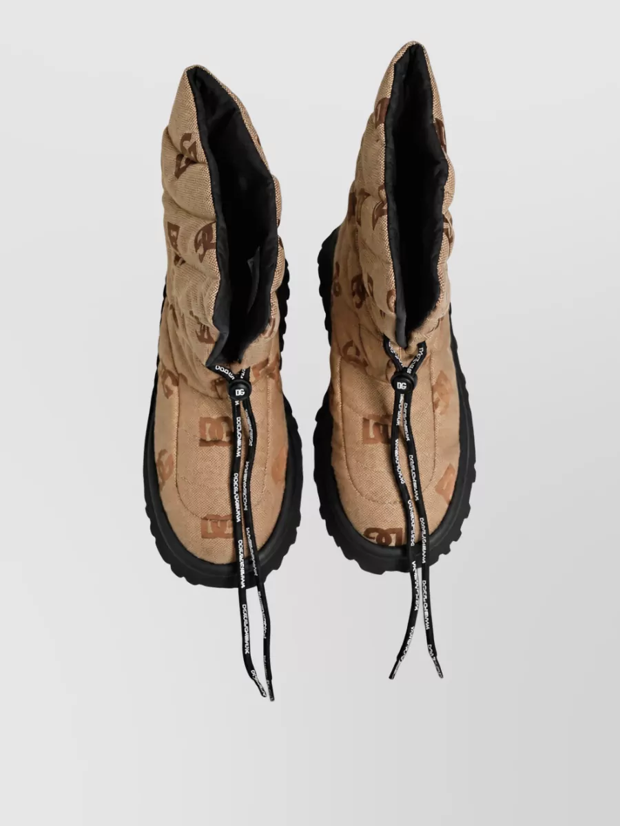 Dolce&Gabbana Logo Print Snow Boots