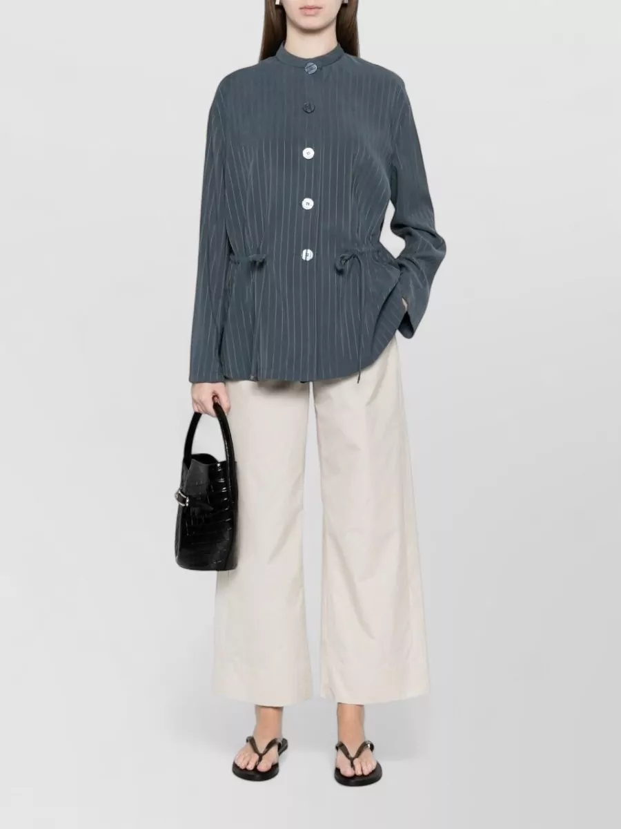 S Max Mara Silk Wide-Leg Trousers