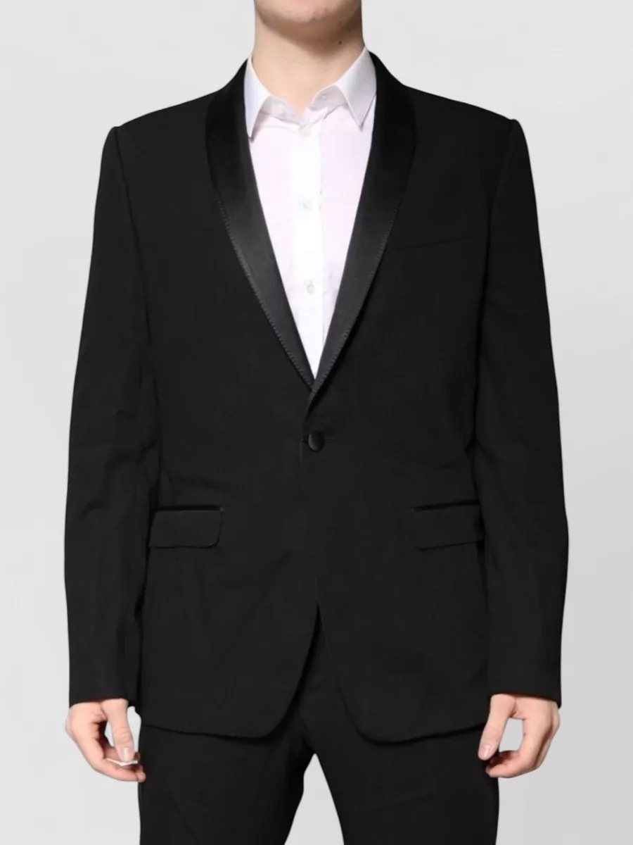 Dolce&Gabbana Wool silk single breasted coat