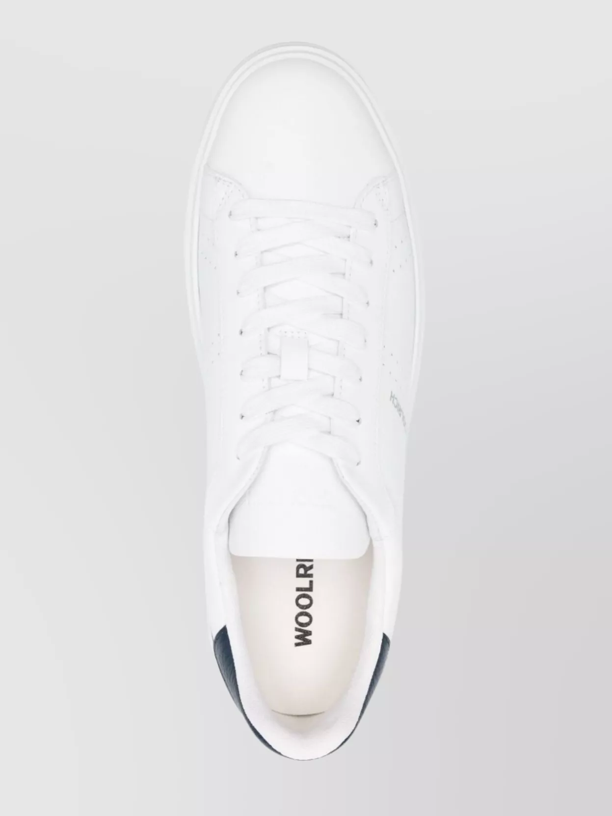 Woolrich Sneaker With Contrast Heel Panel In White