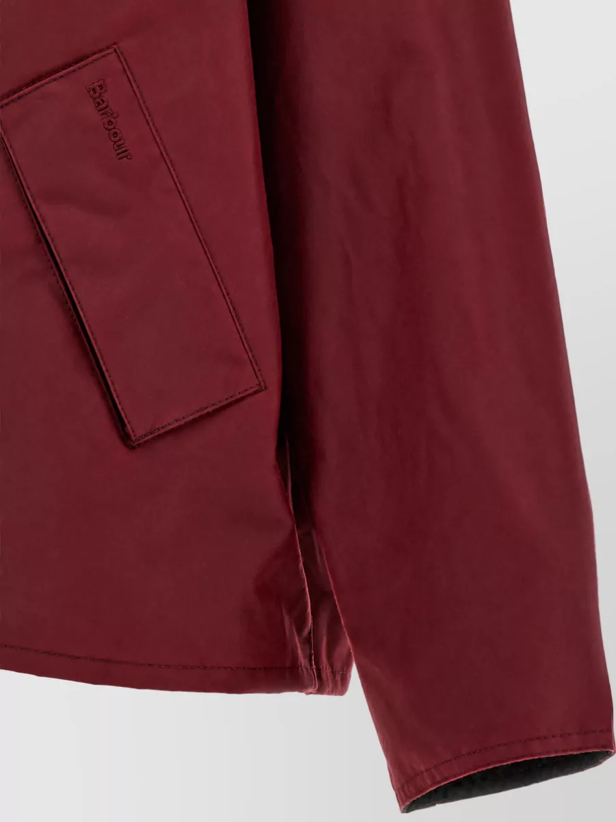 Barbour Waxed Cotton Os Transport Single Breasted Coat