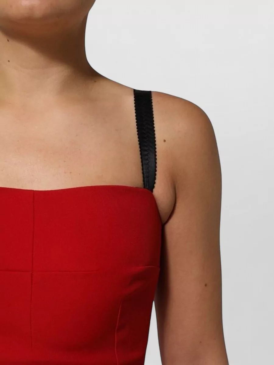 Dolce&Gabbana Sleeveless Square-Neck Knee-Length Dress