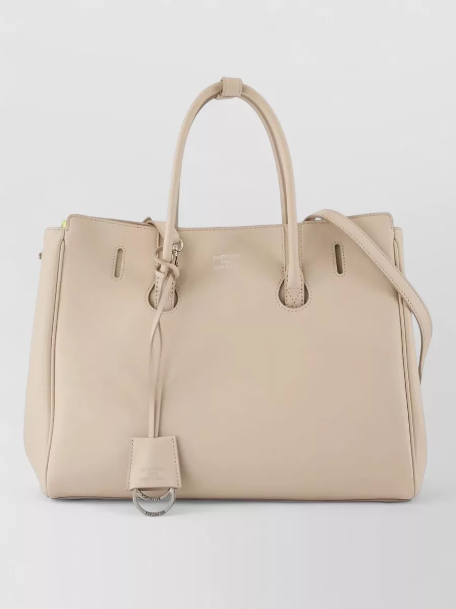 Balenciaga hampton small leather tote bag