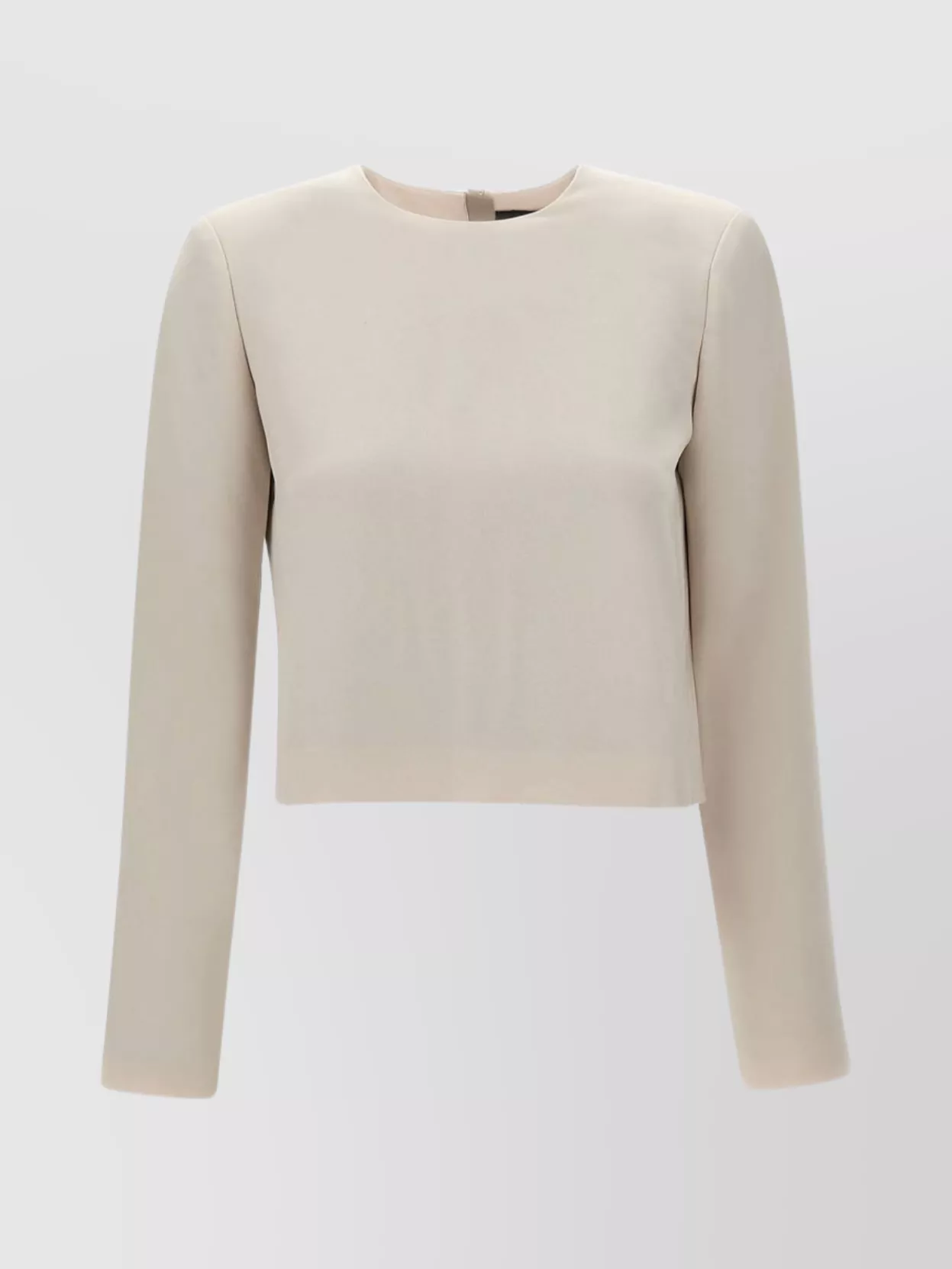 Shop Theory Knitwear Crew Neck Cropped Length Long Sleeves