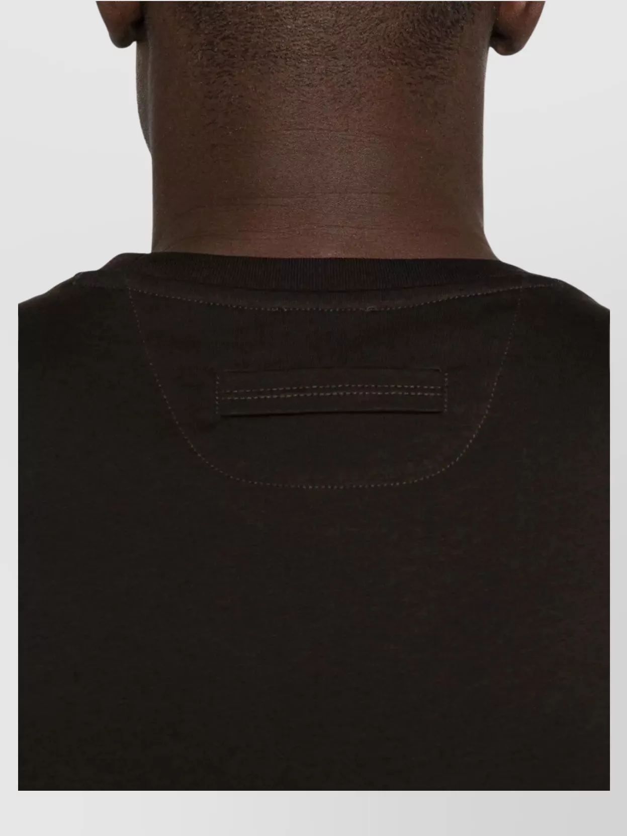 Zegna Folded Hem Logo Short Sleeve T-Shirt
