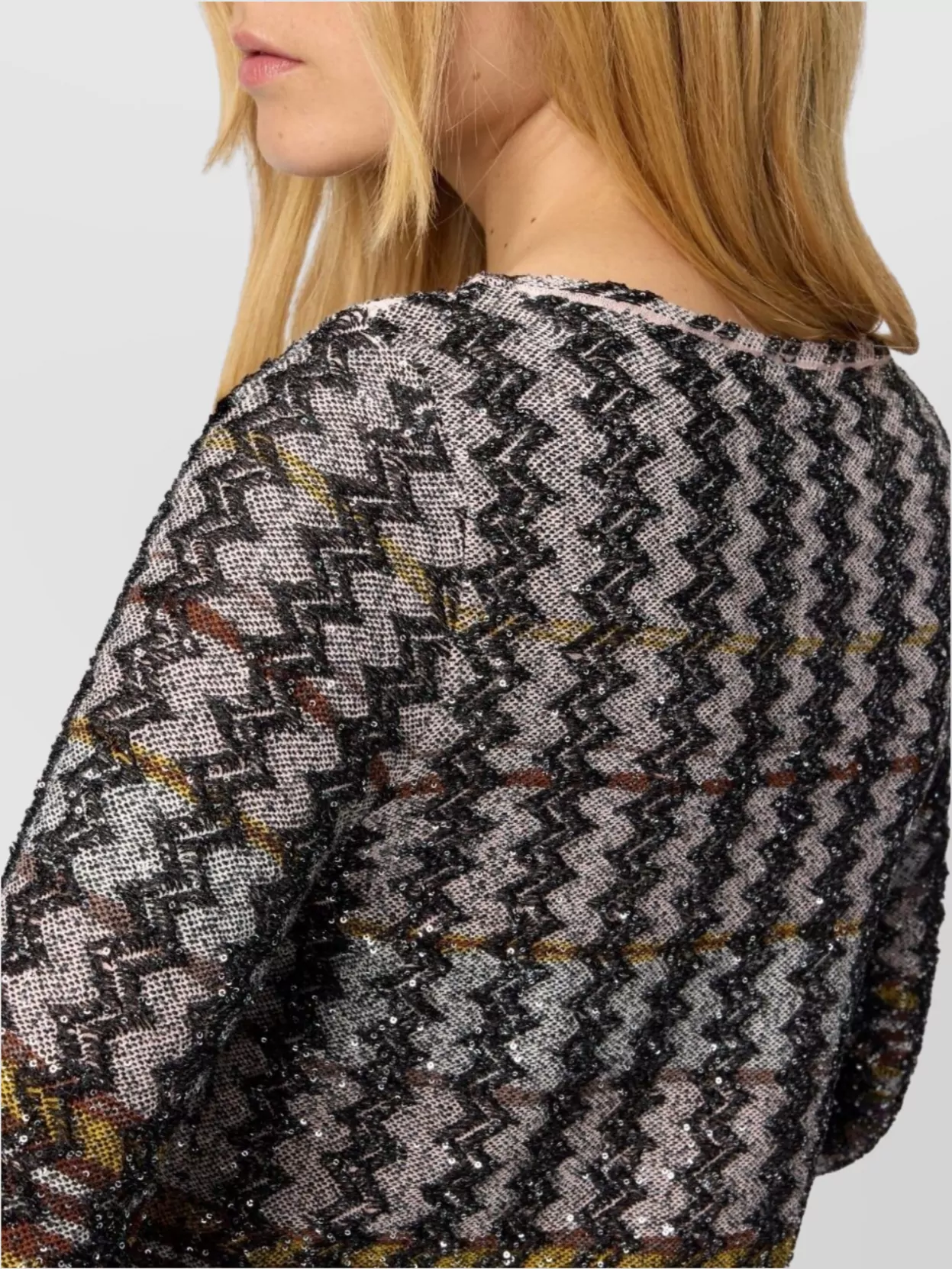 Missoni Houndstooth Mini Dress Long Sleeves