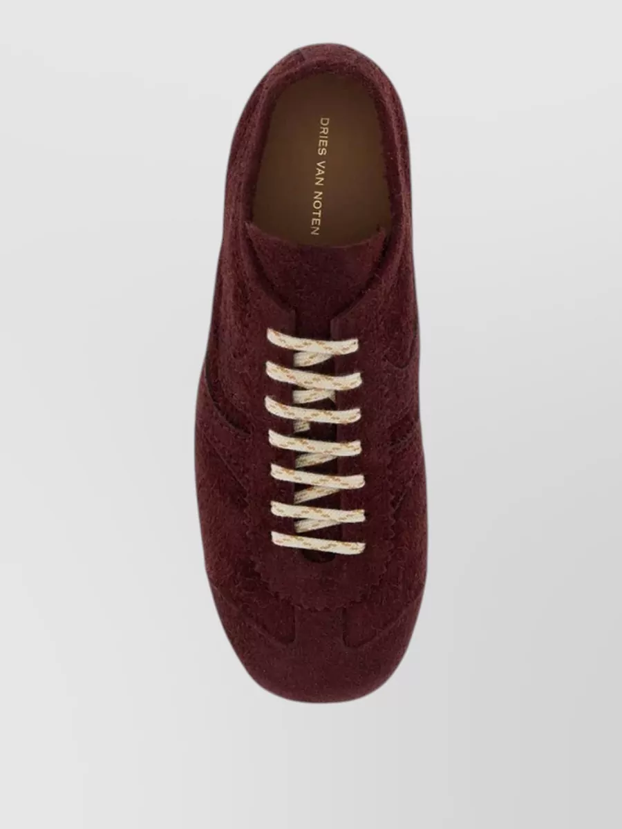 Dries Van Noten Suede Low-Top Sneakers