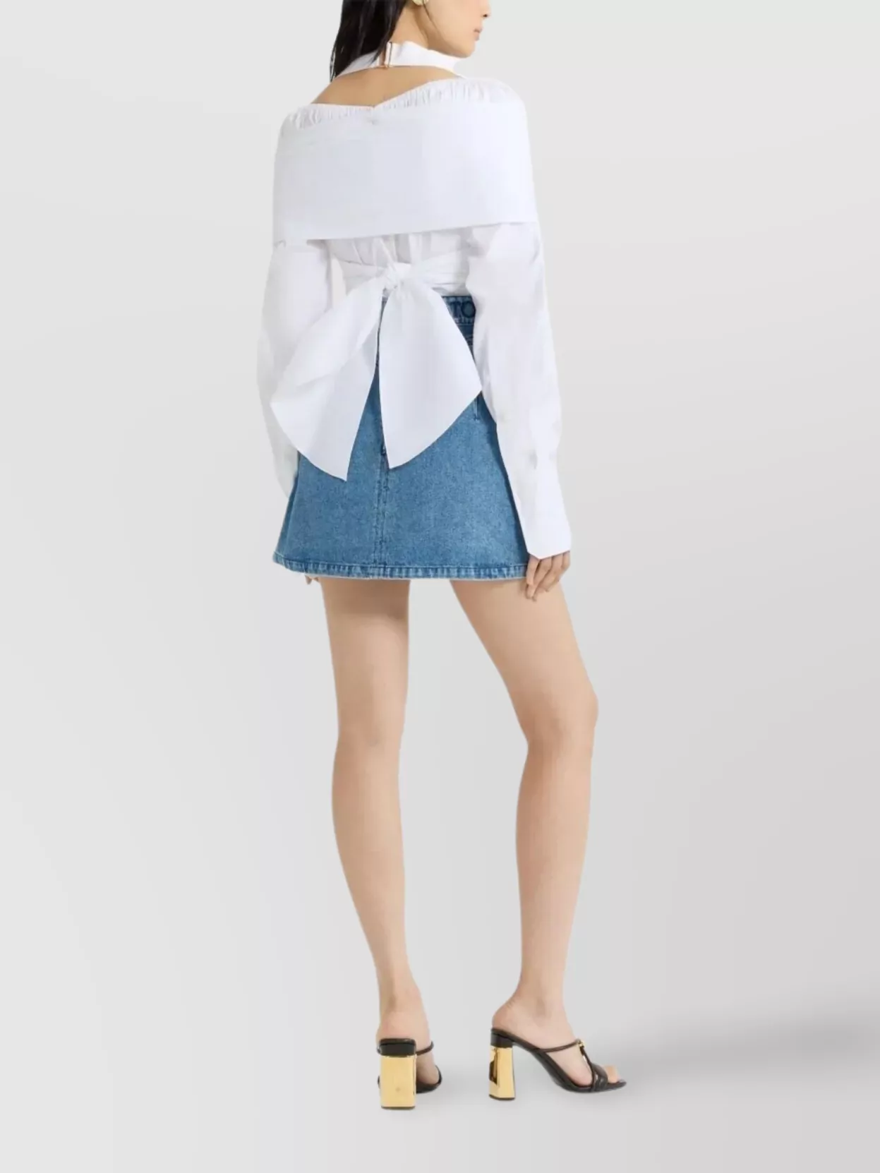 Patou Draped Halterneck Strap Blouse