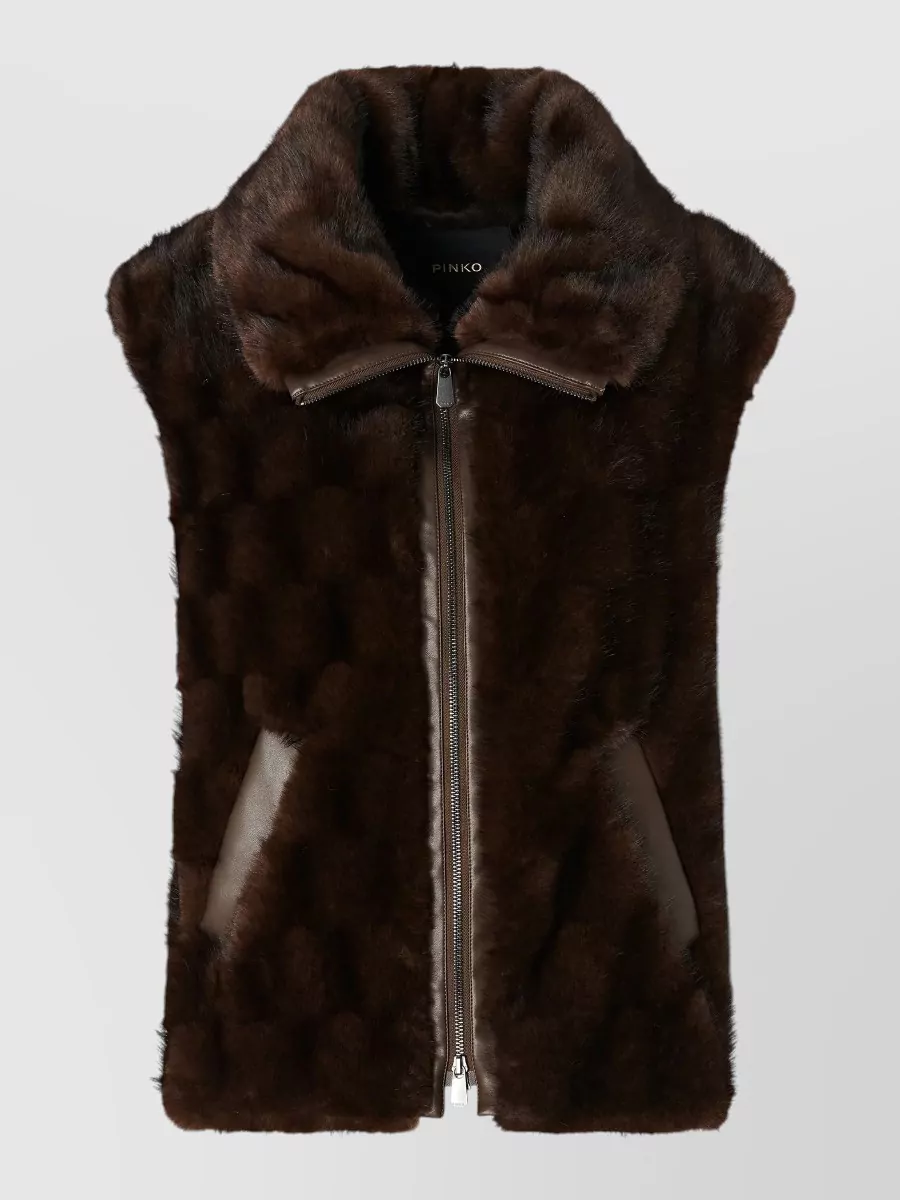 Pinko Faux fur vest