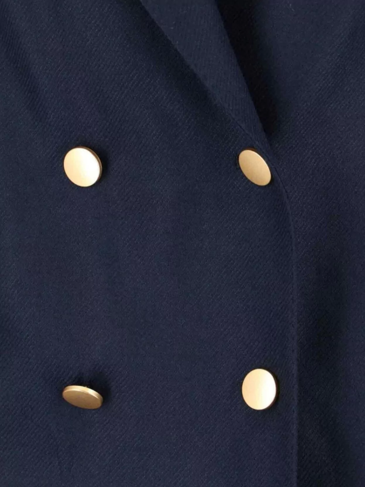 Tagliatore Structured Double-Breasted Blazer Gold Buttons