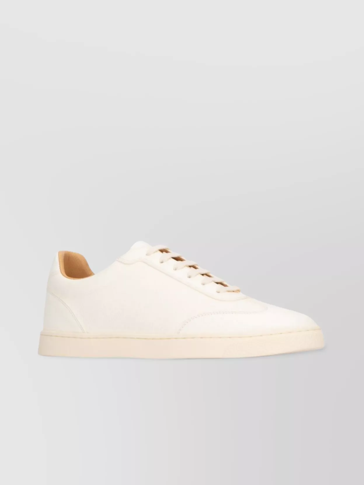 Brunello Cucinelli Casual Sneakers With Flat Sole And Round Toe In White