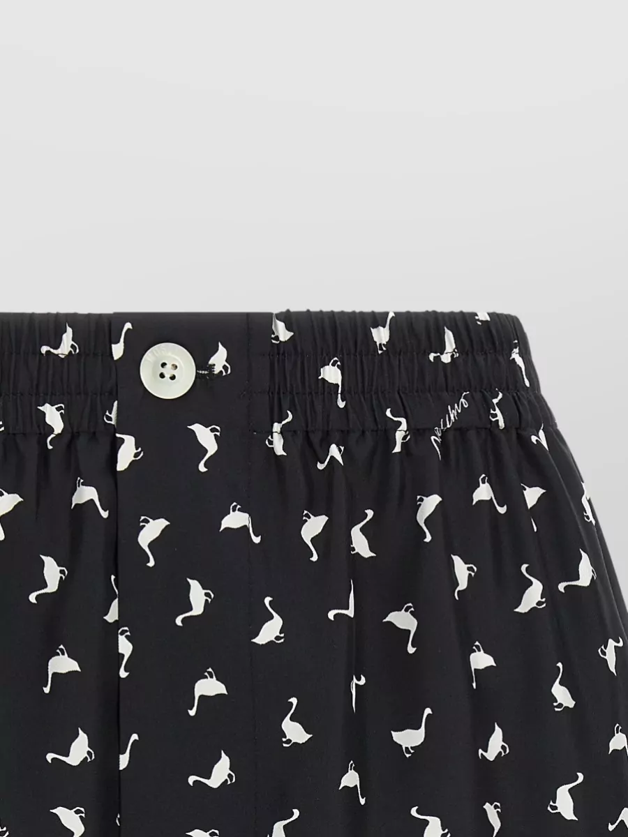 Moschino Oche Shorts Button Piping Back Pocket