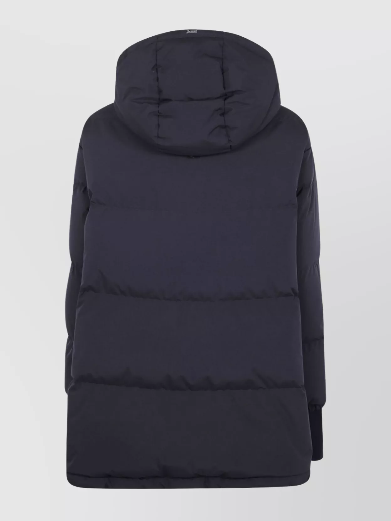 Herno Double-layer Down Jacket With Hood In Black
