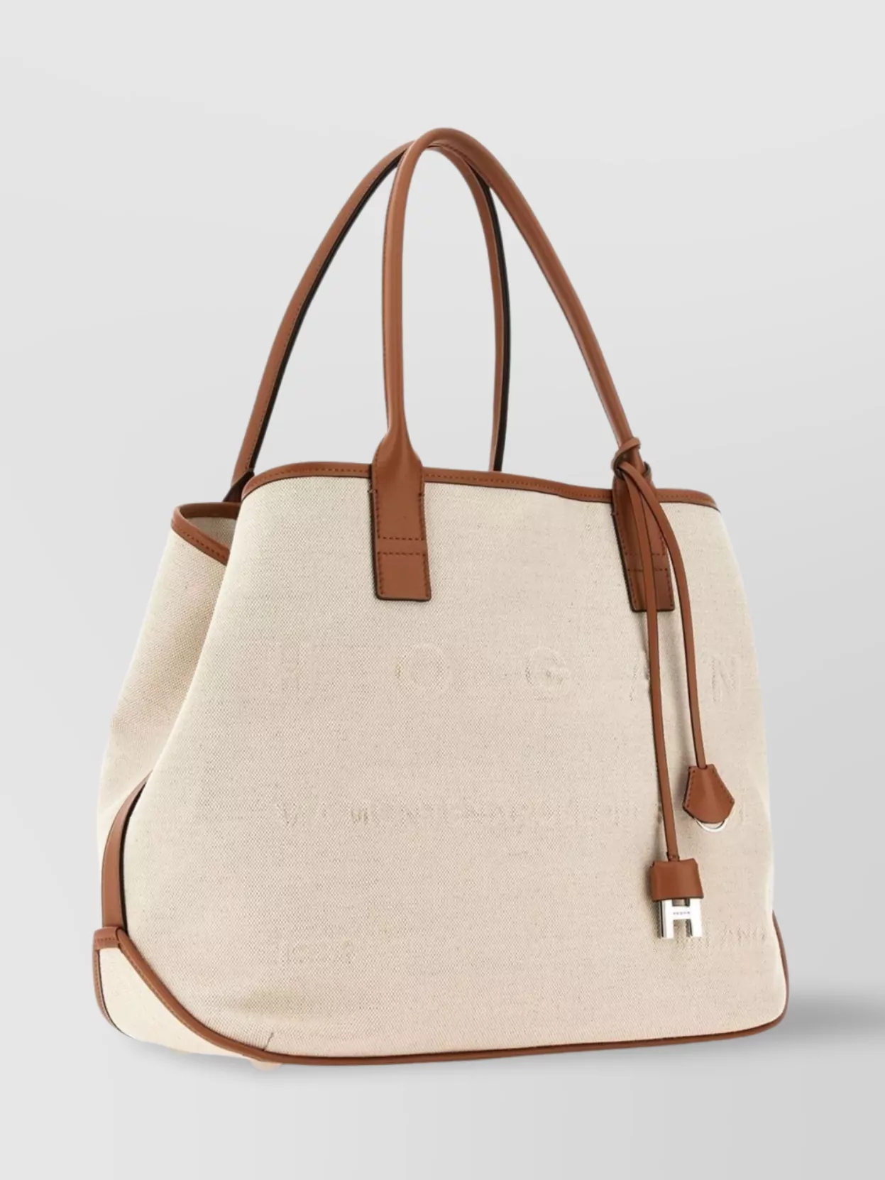 Hogan Medium Canvas Tote Script
