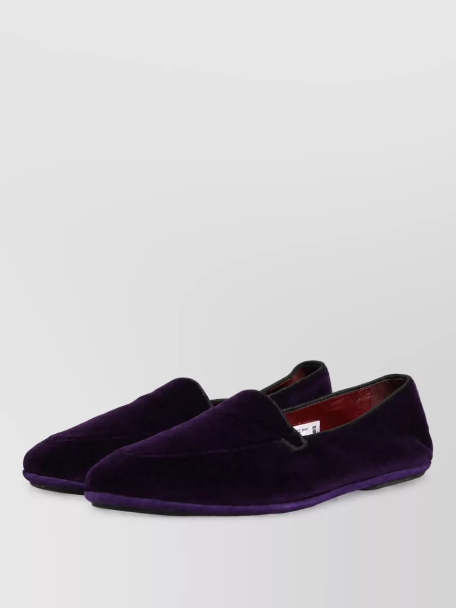 Dolce&Gabbana Leather Velvet Slippers