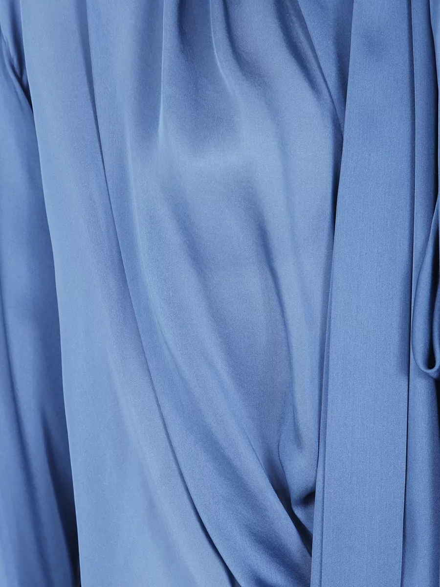 Balmain Silk Draped Blouse