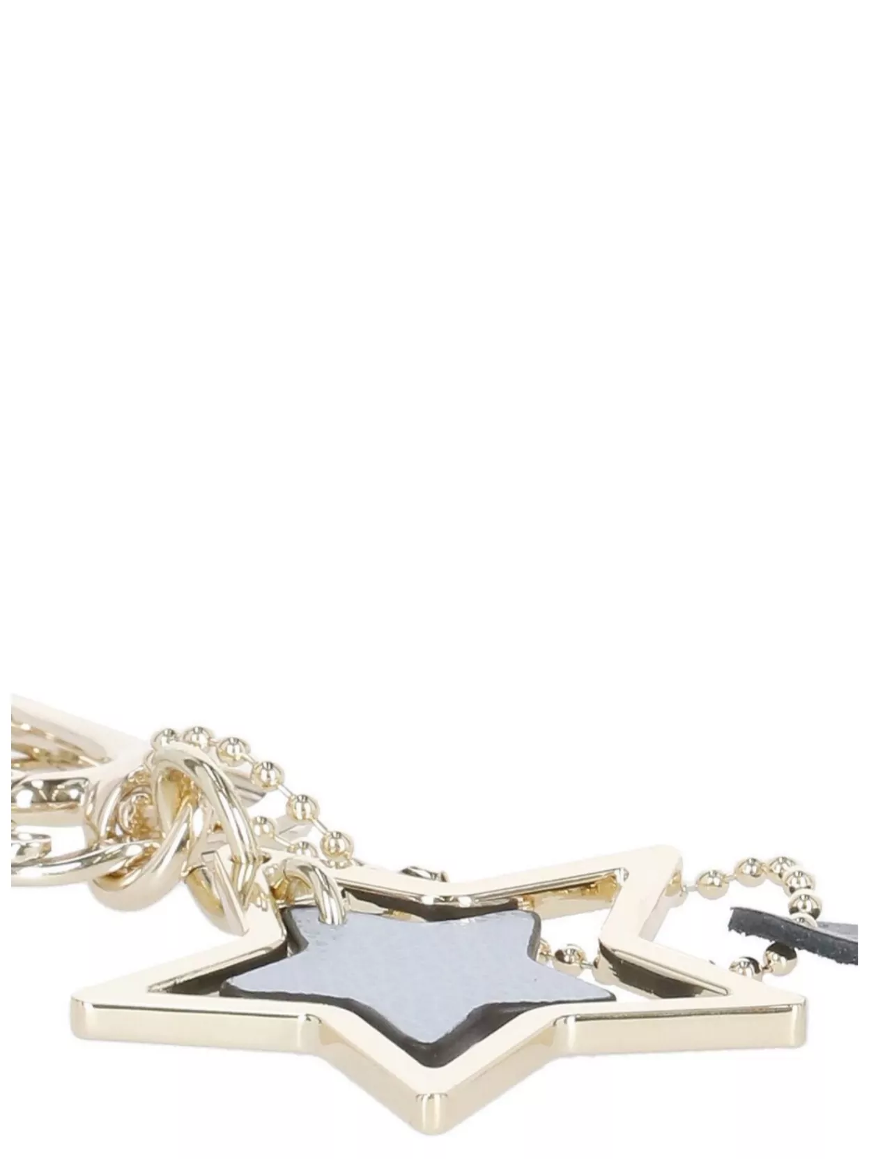 Furla Key Holder With Chain Detail And Star Pendant