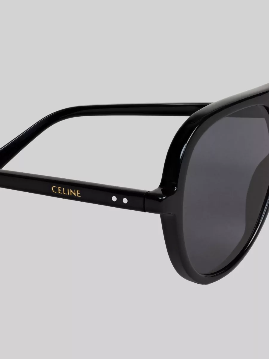 Celine Acetate Pilot Sunglasses
