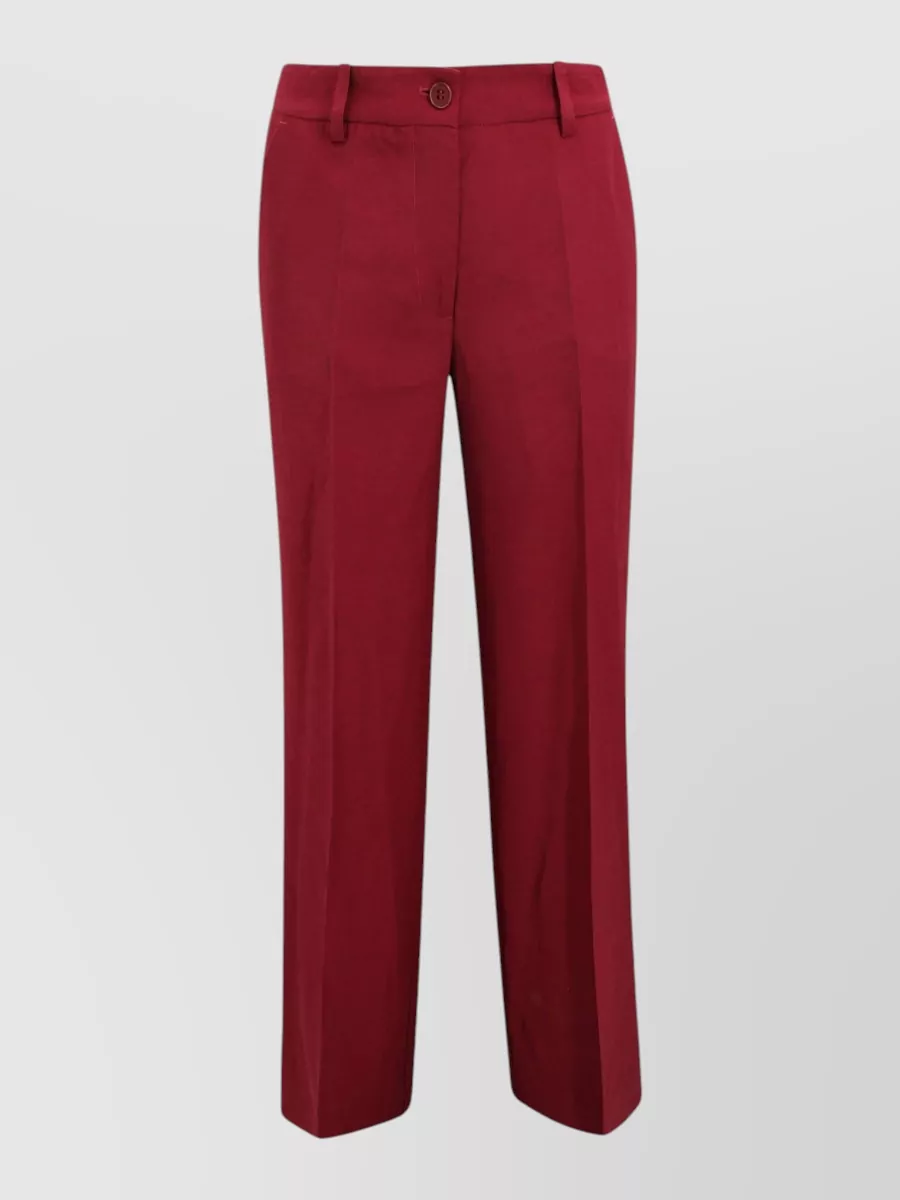 Parosh Wool Straight-Leg Trousers