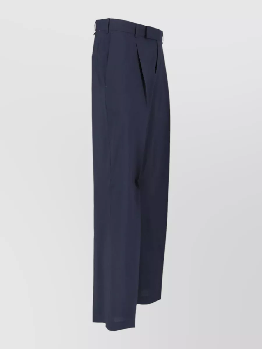 Pt Torino Virgin Wool Straight-Leg Tailored Trousers