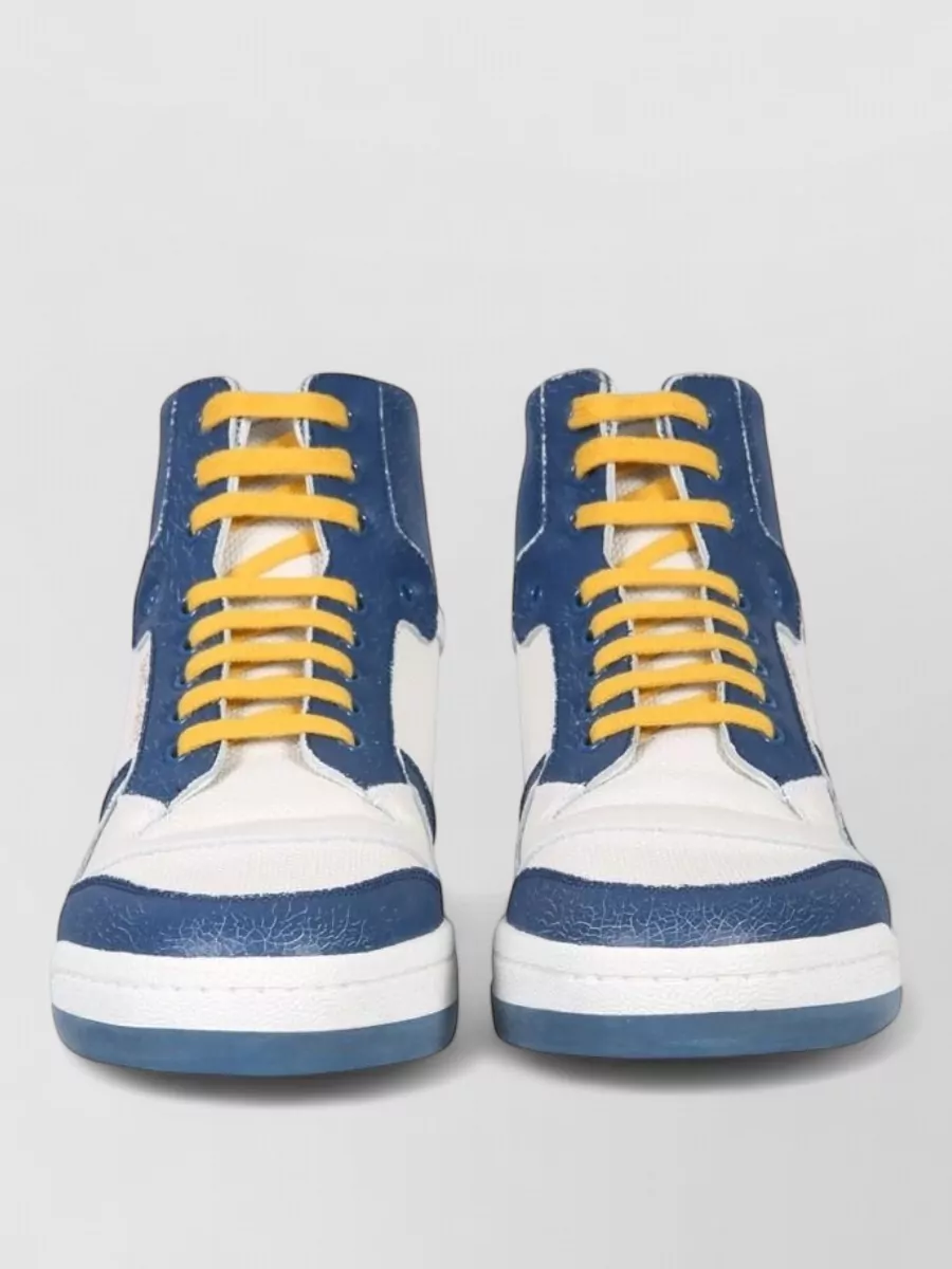 Saint Laurent calf leather mid-top sneakers