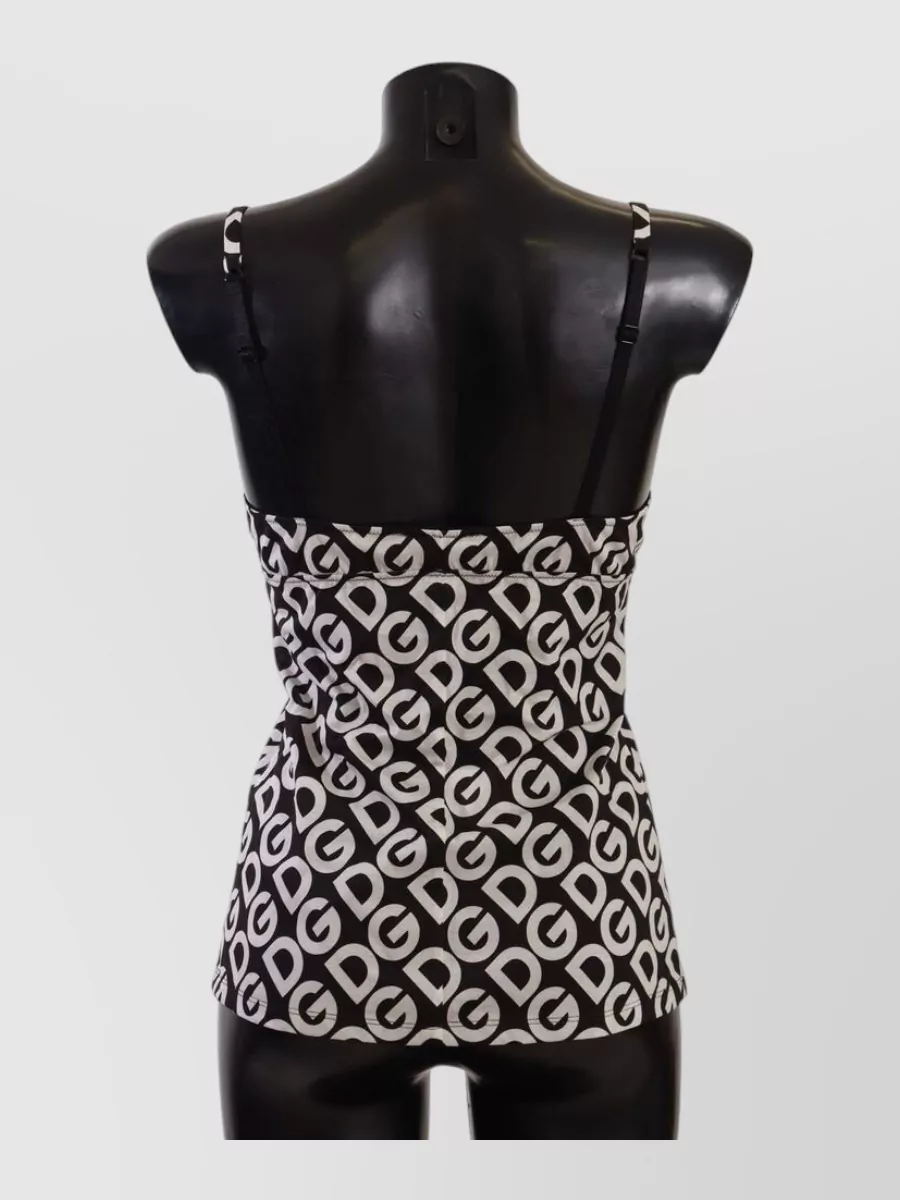Dolce&Gabbana Logo Print Camisole Top