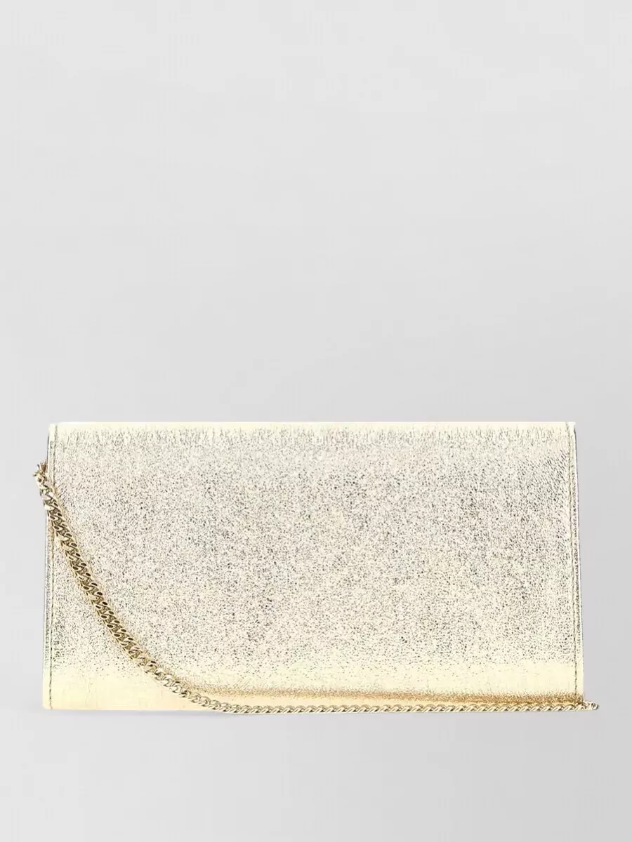 Jimmy Choo Emmie Lamb Leather Clutch Bag