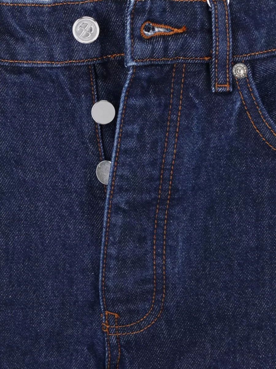 Anine Bing Straight-Leg Denim Jeans