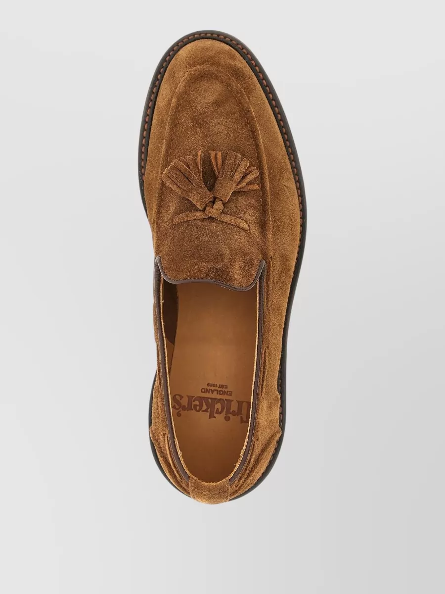 Tricker's Suede Tassel Loafers