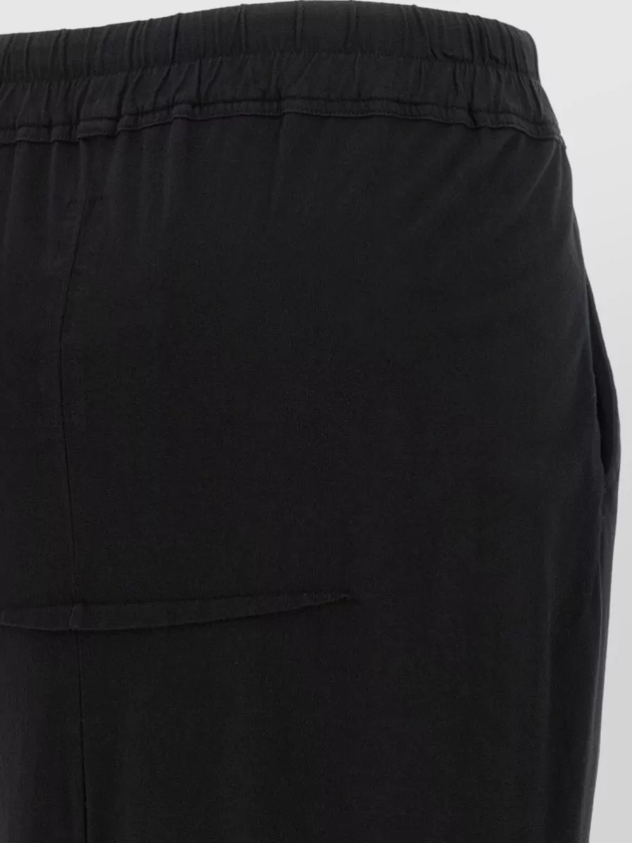 Rick Owens Drkshdw Cotton High-Slit Midi Skirt