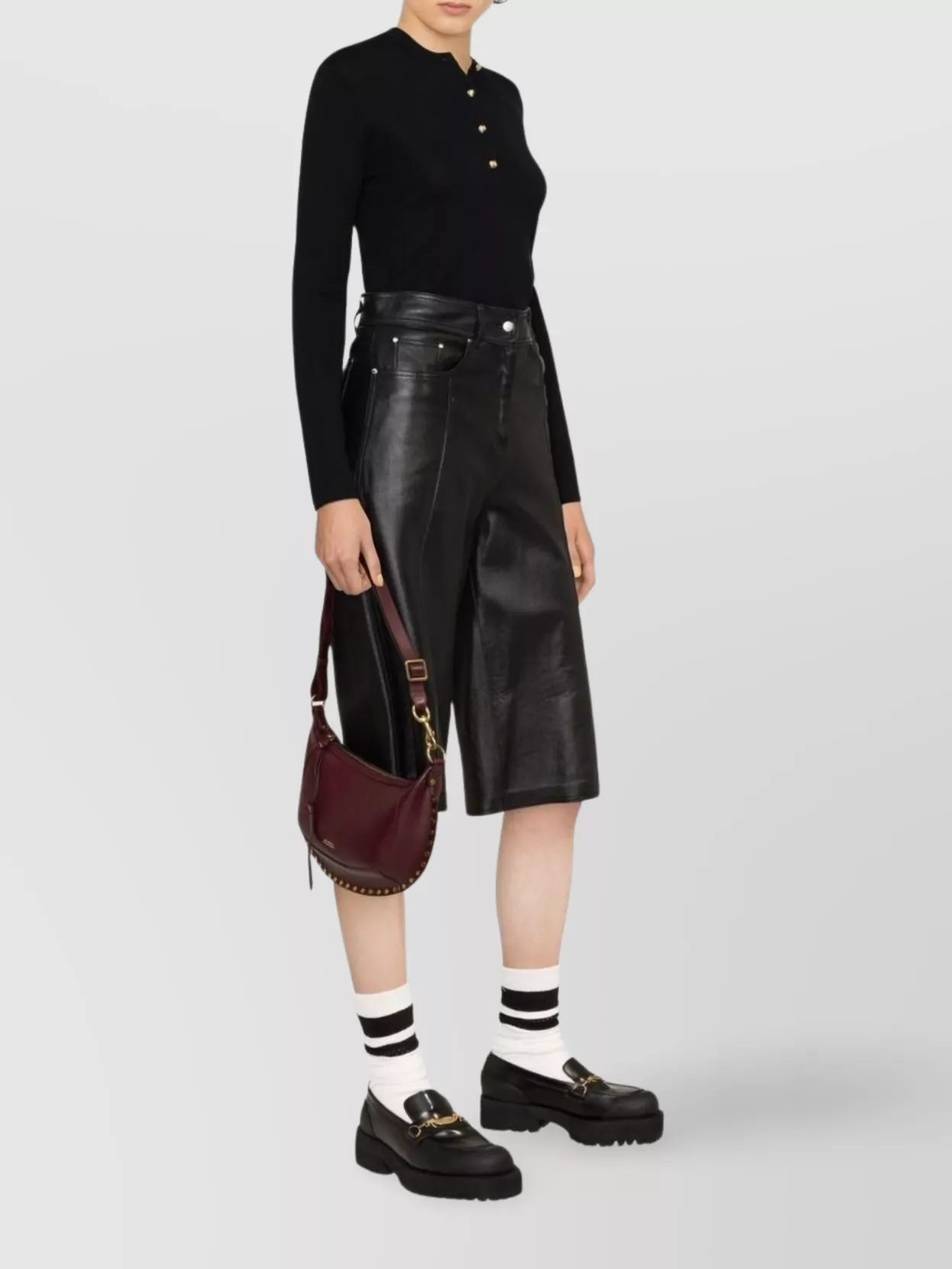 Gucci Crew Neck Cashmere Knitwear With Button Detailing