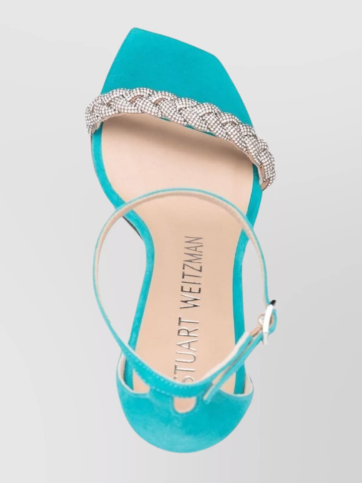 Stuart Weitzman Curved Sandals Embellished Strap