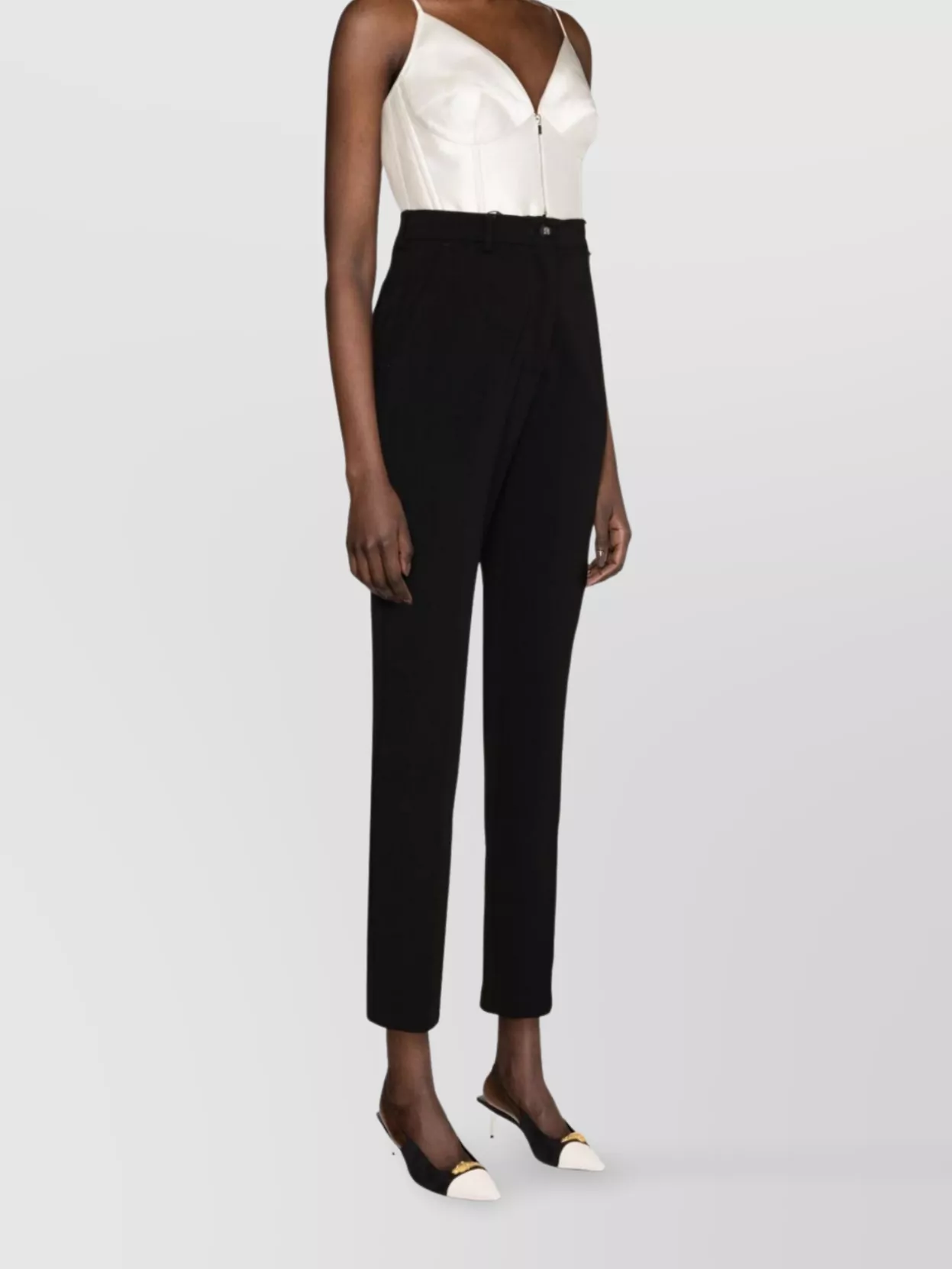 Dolce&Gabbana Slim Fit High-Waisted Cropped Trousers