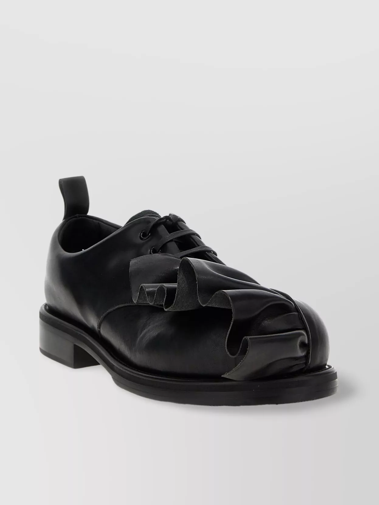 Comme Des Garçons Kids Lace-Up Shoes Ruffle Detail