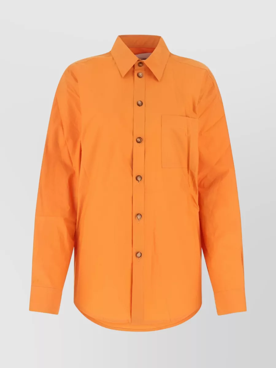 Shop Nanushka Creative Heritage Shirt With Modern Twist In Yellow