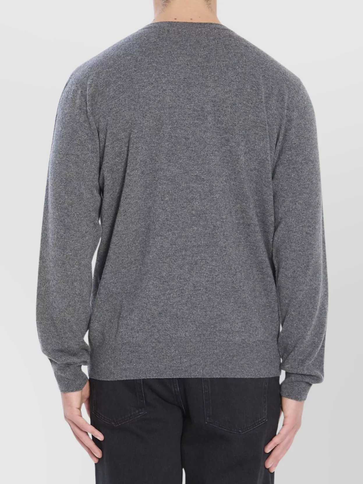 The Row Cashmere V-Neck Long Sleeve Sweater