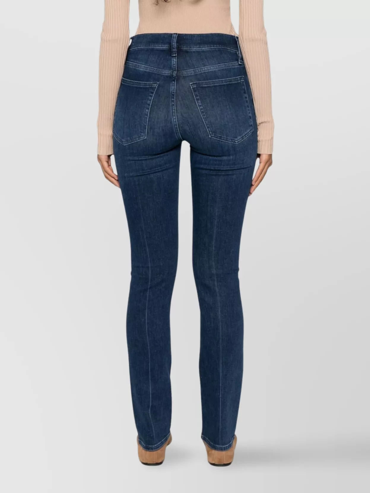 Frame High Straight Long Trousers