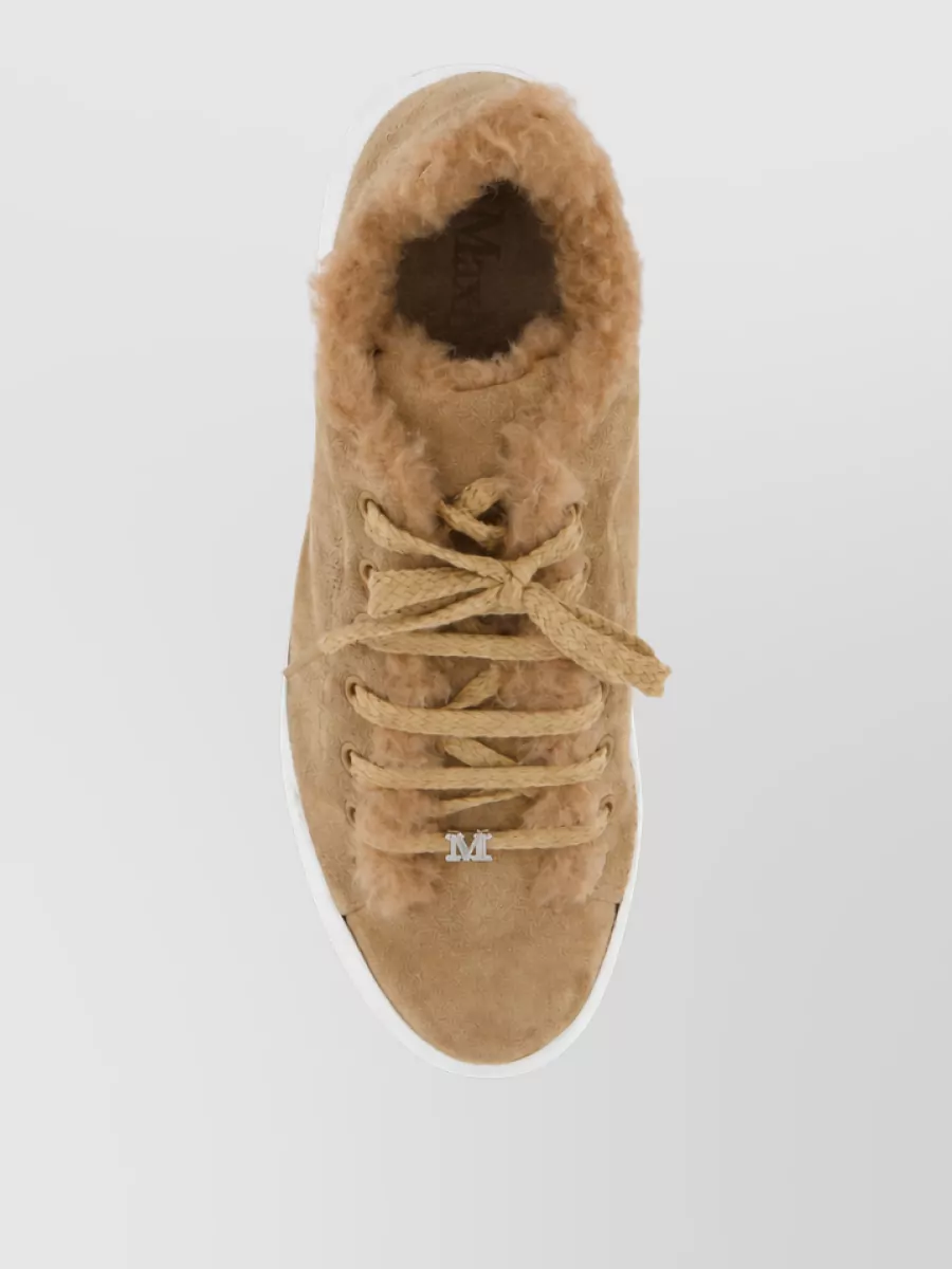 Max Mara Leather Low Top Sneakers